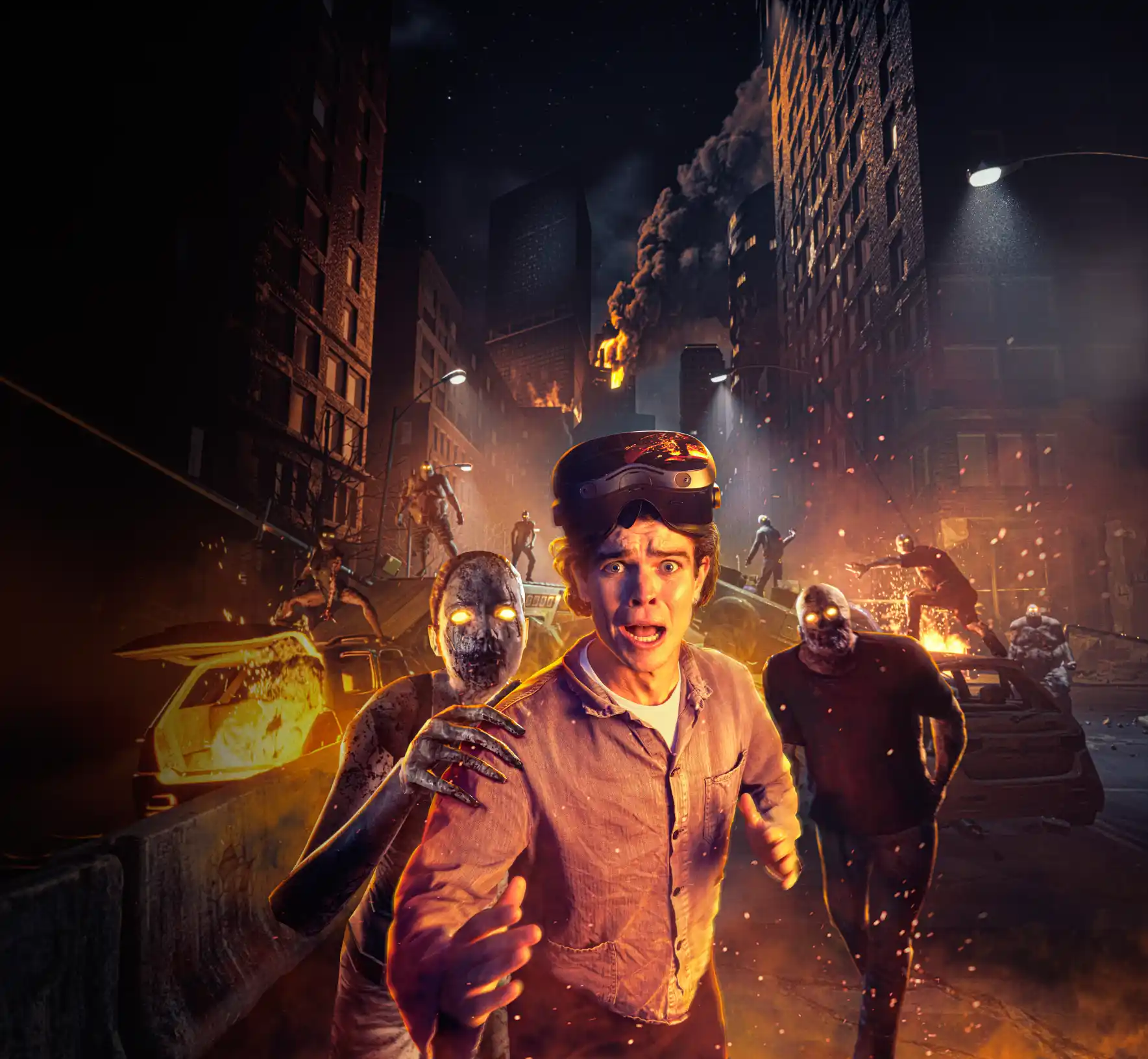 Outbreak Zombie Kampf VR Ausrüstung Duisburg Freizeit Spaß geheimnisvoll adventure VR Junggesellinnen