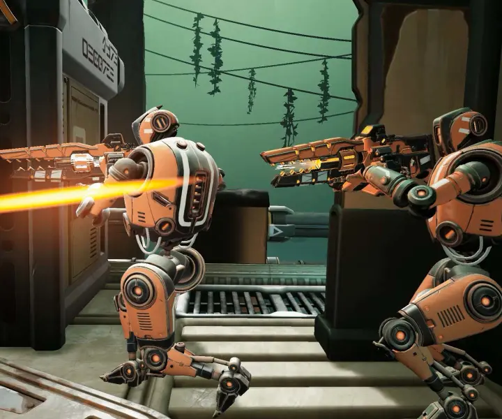Sol Raiders Spieler schießen VR Spaß Duisburg Freizeit Ausrüstung action Bewegung