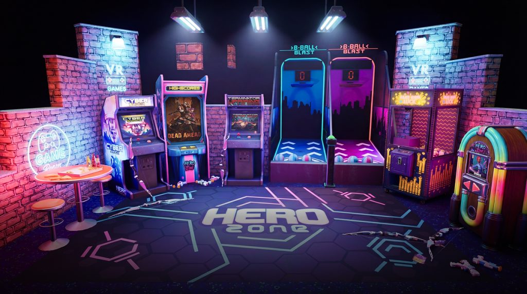 Lobby der Zero Latency VR-Arcade Duisburg für Kindergeburtstage