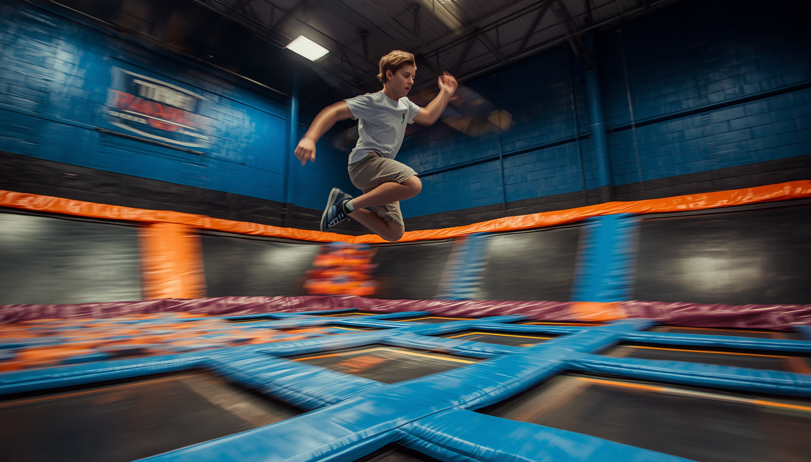Trampolinpark in Duisburg, Indoor-Trampoline